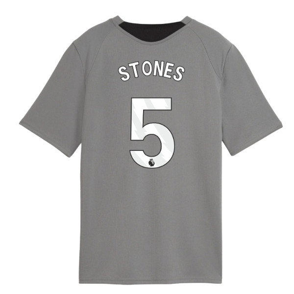 2026-2027 Man City Training Jersey (Cast Iron) - Kids (Stones 5)