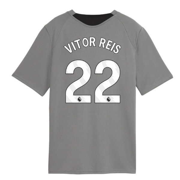 2026-2027 Man City Training Jersey (Cast Iron) - Kids (Vitor Reis 22)
