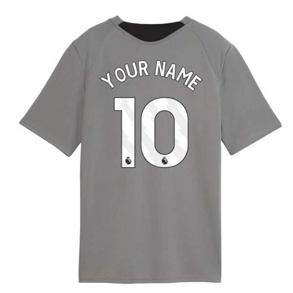2026-2027 Man City Training Jersey (Cast Iron) - Kids (Your Name)