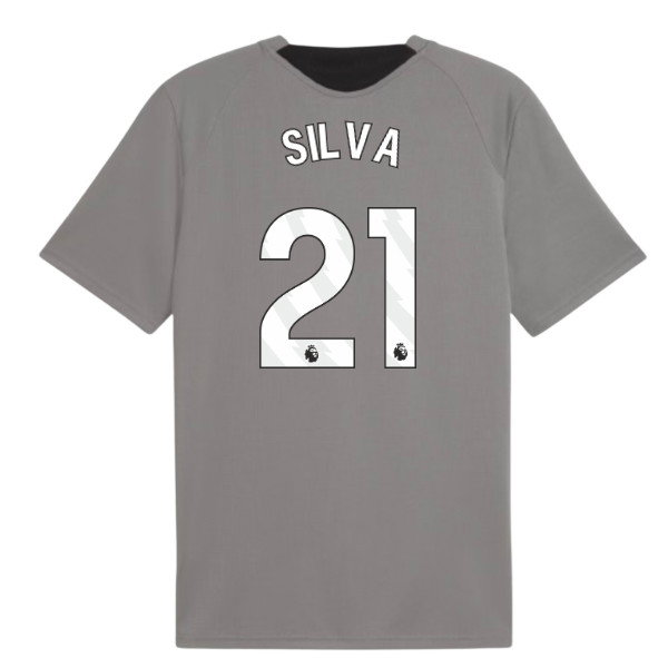 2026-2027 Man City Training Jersey (Cast Iron) (Silva 21)
