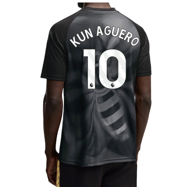 2026-2027 Man City Warm Up Jersey (Black) (Kun Aguero 10)