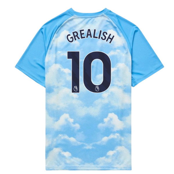 2026-2027 Man City Warm Up Jersey (Icy Blue) (Grealish 10)