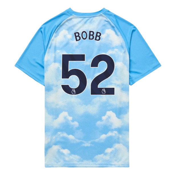 2026-2027 Man City Warm Up Jersey (Icy Blue) - Kids (Bobb 52)