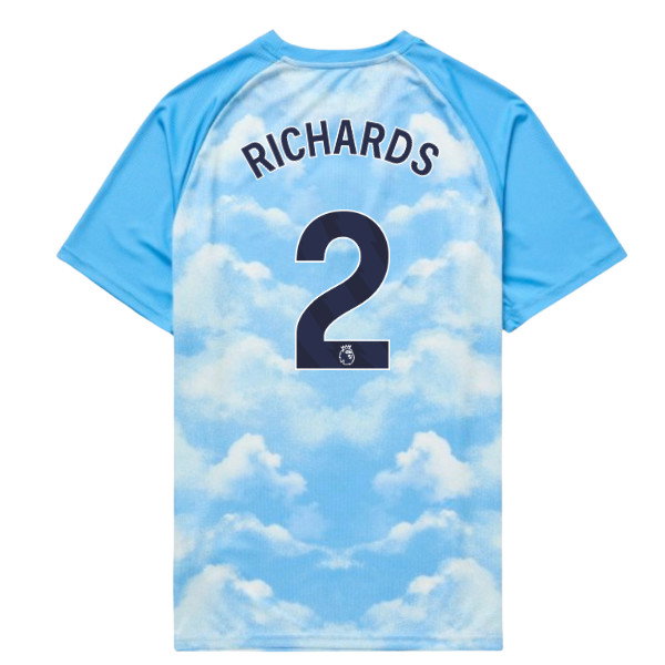 2026-2027 Man City Warm Up Jersey (Icy Blue) - Kids (Richards 2)