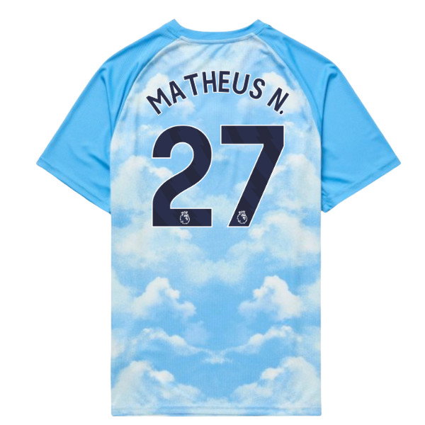 2026-2027 Man City Warm Up Jersey (Icy Blue) (Matheus N. 27)