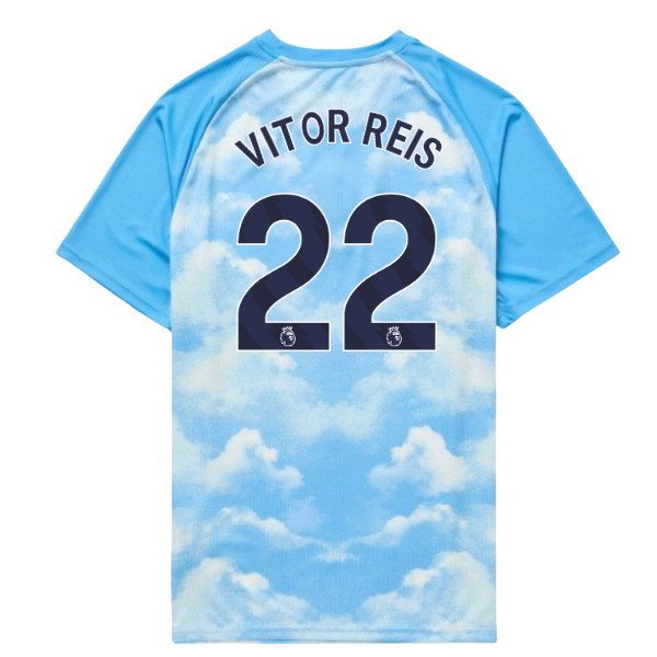 2026-2027 Man City Warm Up Jersey (Icy Blue) (Vitor Reis 22)