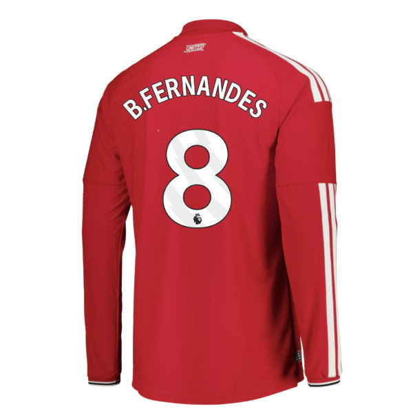 2026-2027 Man Utd Authentic Long Sleeve Home Shirt (B.Fernandes 8)