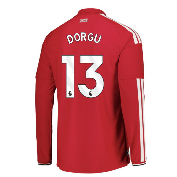 2026-2027 Man Utd Authentic Long Sleeve Home Shirt (Dorgu 13)