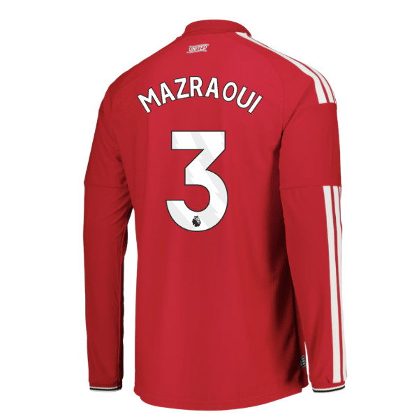 2026-2027 Man Utd Authentic Long Sleeve Home Shirt (Mazraoui 3)