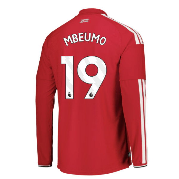 2026-2027 Man Utd Authentic Long Sleeve Home Shirt (Mbeumo 19)