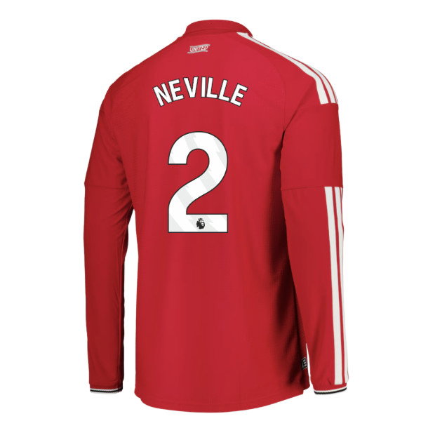 2026-2027 Man Utd Authentic Long Sleeve Home Shirt (Neville 2)