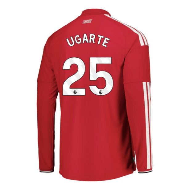 2026-2027 Man Utd Authentic Long Sleeve Home Shirt (Ugarte 25)