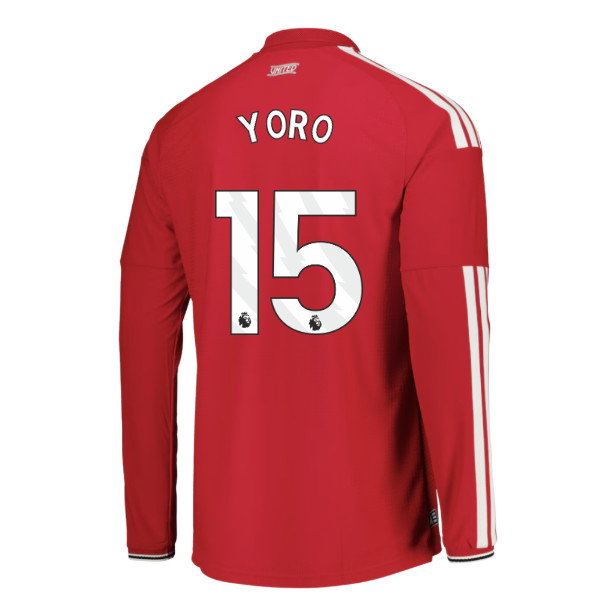 2026-2027 Man Utd Authentic Long Sleeve Home Shirt (Yoro 15)