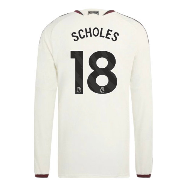 2026-2027 Man Utd Authentic Long Sleeve Third Shirt (Scholes 18)