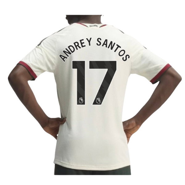 2026-2027 Man Utd Authentic Third Shirt (Andrey Santos 17)