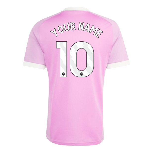 2026-2027 Man Utd Away Goalkeeper Shirt (Pink) - Kids (Your Name)