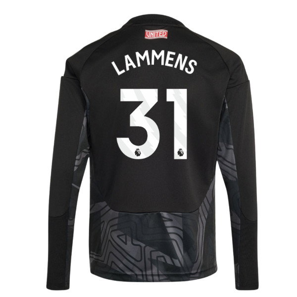 2026-2027 Man Utd Home Goalkeeper Shirt (Black) - Kids (Lammens 31)