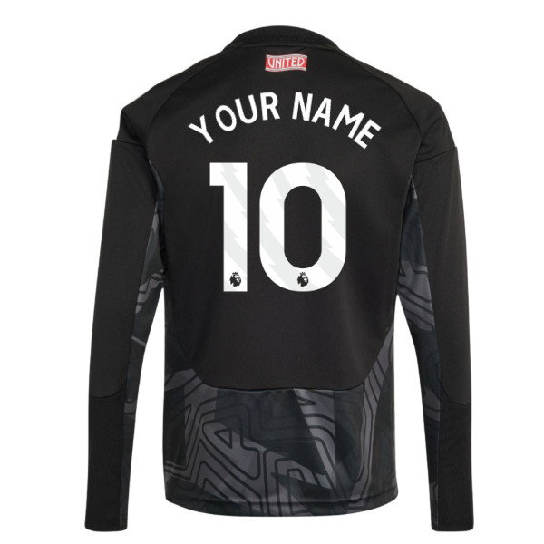 2026-2027 Man Utd Home Goalkeeper Shirt (Black) - Kids (Your Name)