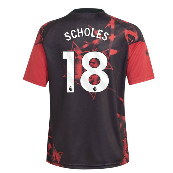 2026-2027 Man Utd Home Pre-Match Shirt (Red) - Kids (Scholes 18)