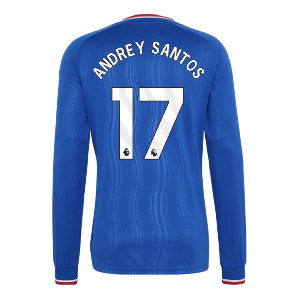 2026-2027 Man Utd Long Sleeve Away Shirt (Andrey Santos 17)