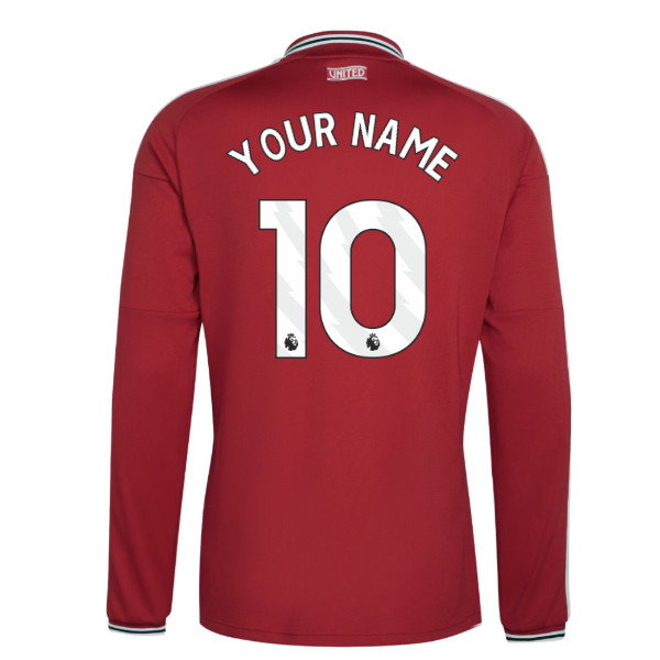 2026-2027 Man Utd Long Sleeve Home Shirt (Your Name)