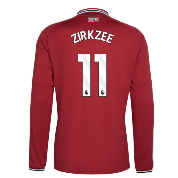2026-2027 Man Utd Long Sleeve Home Shirt (Zirkzee 11)