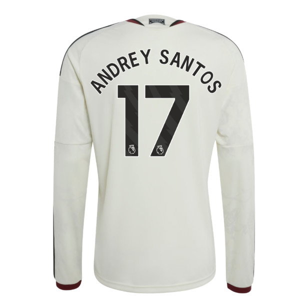 2026-2027 Man Utd Long Sleeve Third Shirt (Andrey Santos 17)