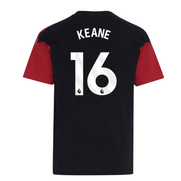 2026-2027 Man Utd Tiro Training Tee (Black) - Kids (Keane 16)