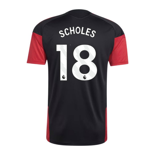 2026-2027 Man Utd Training Jersey (Black) (Scholes 18)