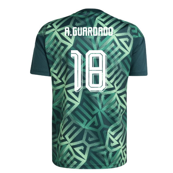 2026-2027 Mexico Home Pre-Match Shirt (Aurora Ivy) (A.Guardado 18)