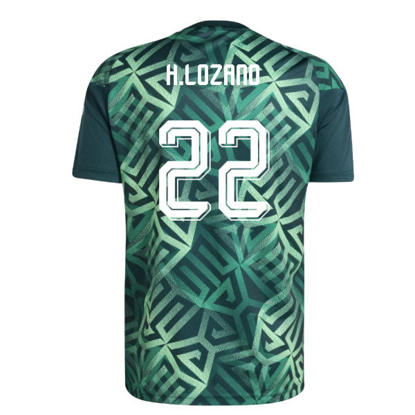 2026-2027 Mexico Home Pre-Match Shirt (Aurora Ivy) (H.Lozano 22)