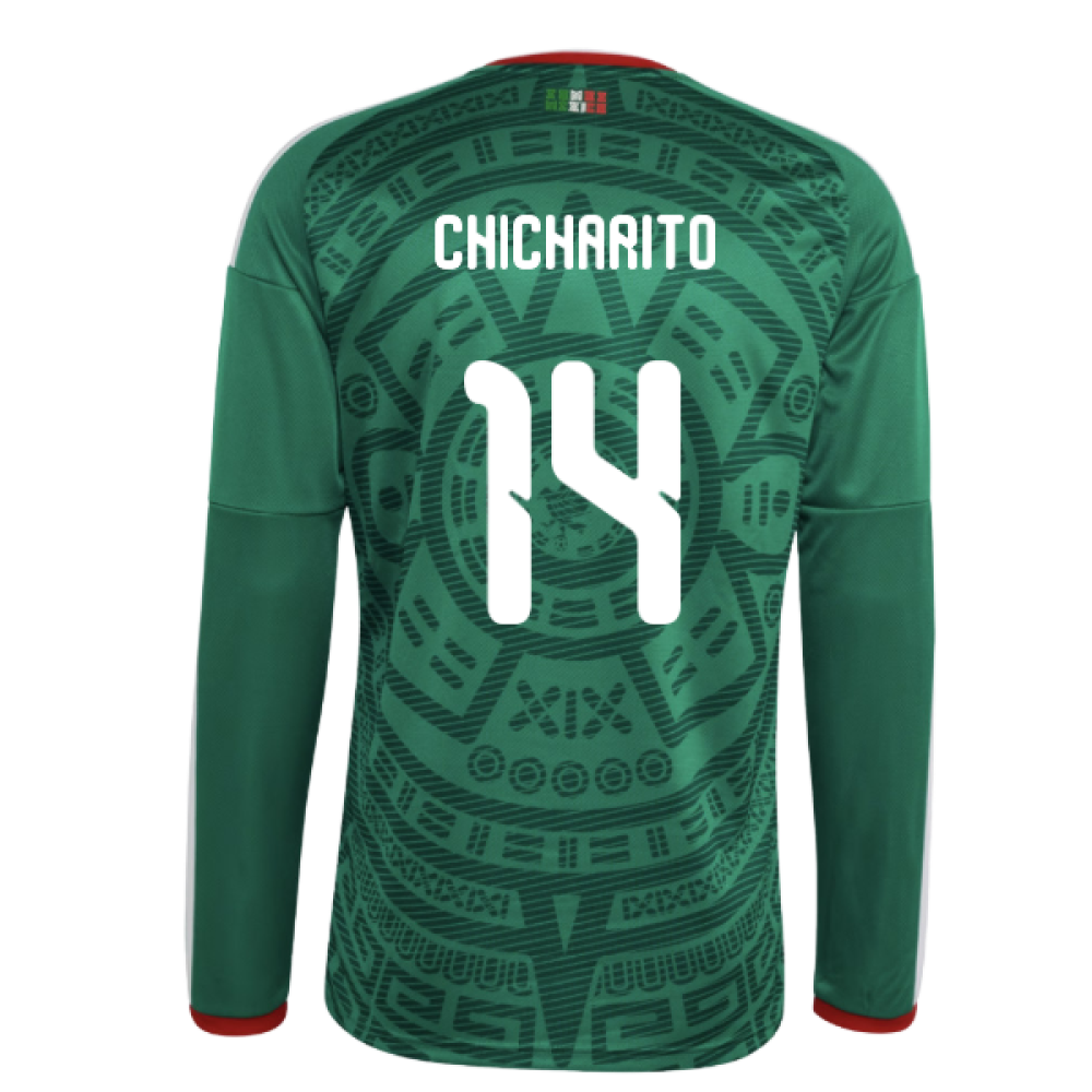 2026-2027 Mexico Long Sleeve Home Shirt (Chicharito 14)