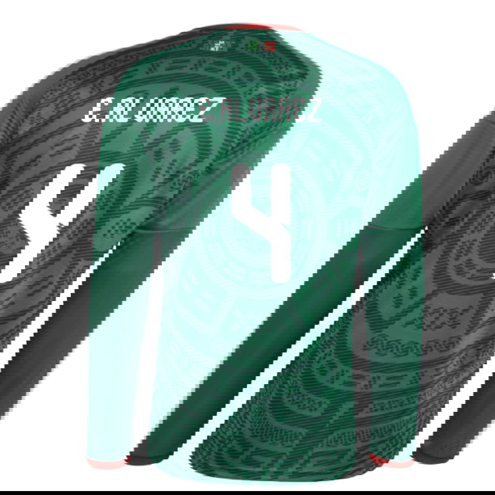 2026-2027 Mexico Long Sleeve Home Shirt (E.Alvarez 4)