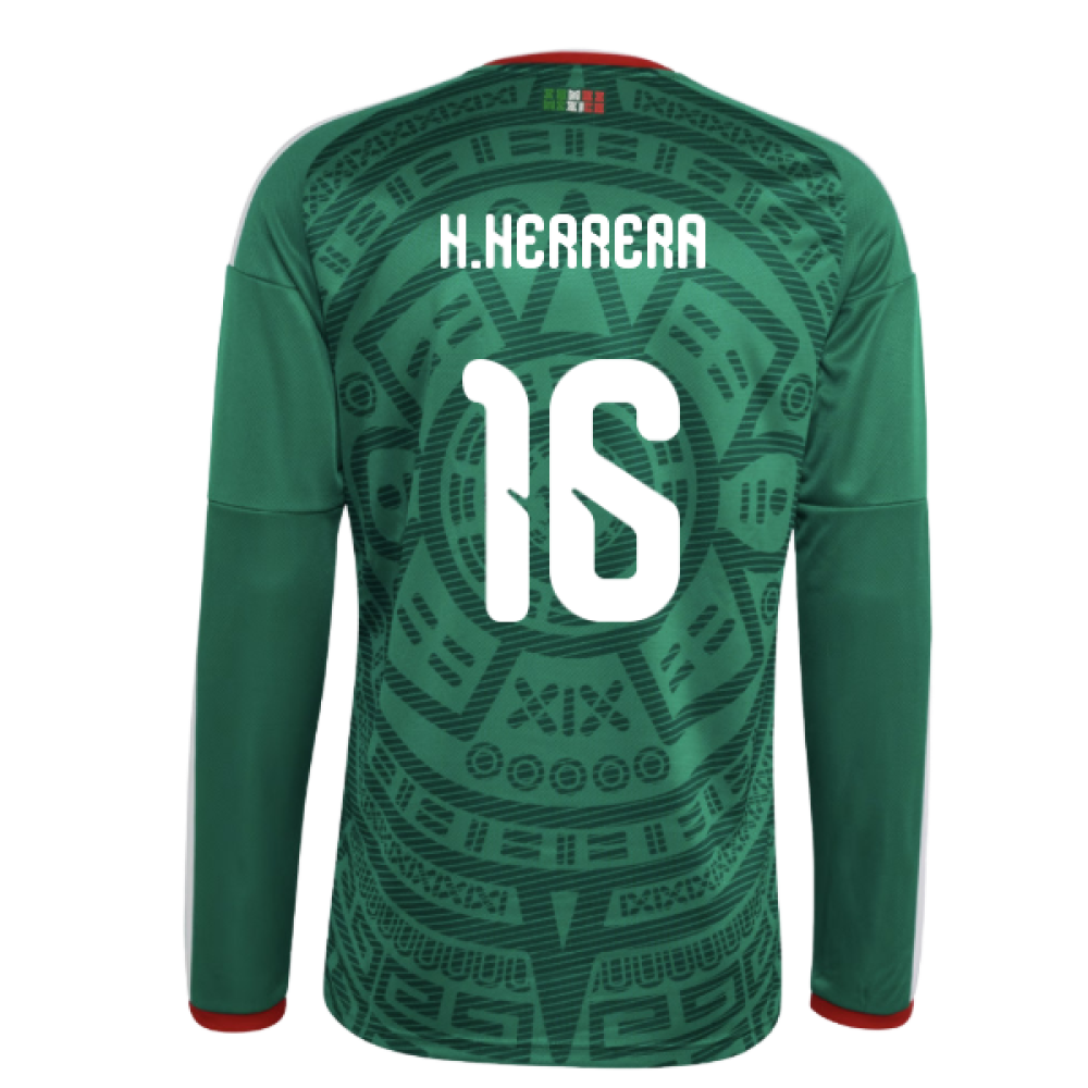 2026-2027 Mexico Long Sleeve Home Shirt (H.Herrera 16)