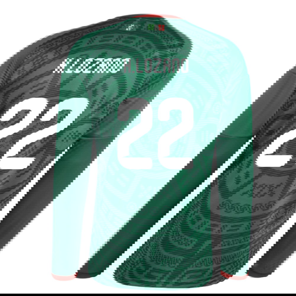 2026-2027 Mexico Long Sleeve Home Shirt (H.Lozano 22)