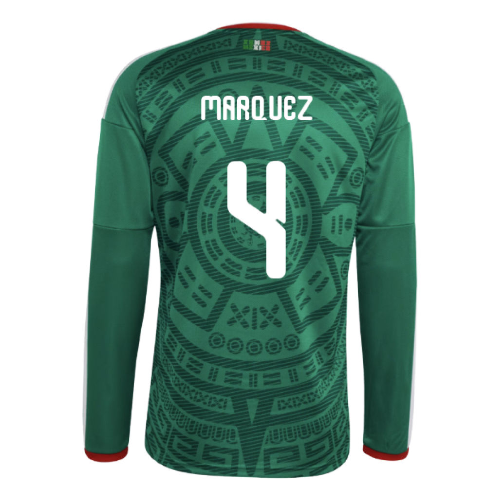 2026-2027 Mexico Long Sleeve Home Shirt (Marquez 4)
