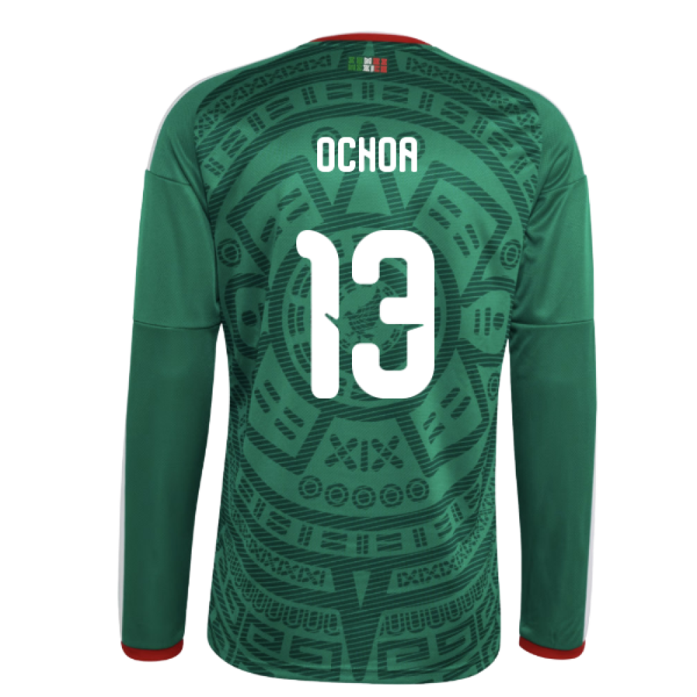 2026-2027 Mexico Long Sleeve Home Shirt (Ochoa 13)