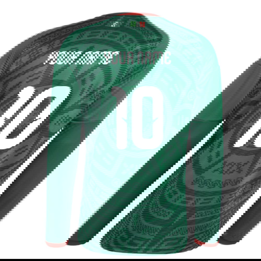 2026-2027 Mexico Long Sleeve Home Shirt (Your Name)