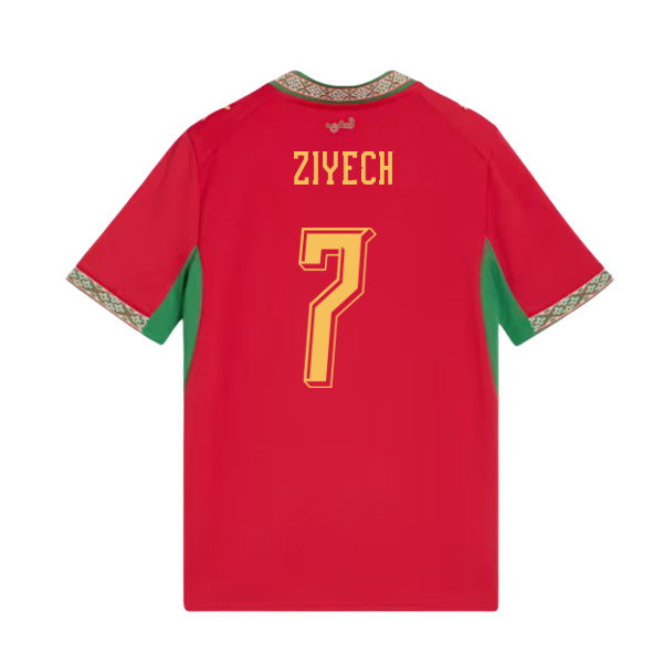 2026-2027 Morocco Home Shirt (Kids) (Ziyech 7)