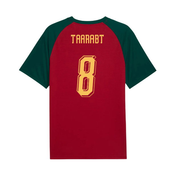 2026-2027 Morocco Warm Up Jersey (Dark Crimson) (Taarabt 8)