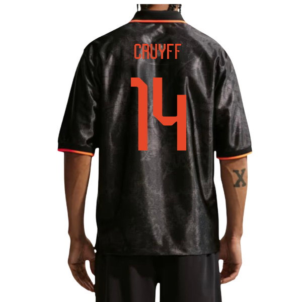 2026-2027 Netherlands Dri-Fit Energy Shirt (Black) (Cruyff 14)
