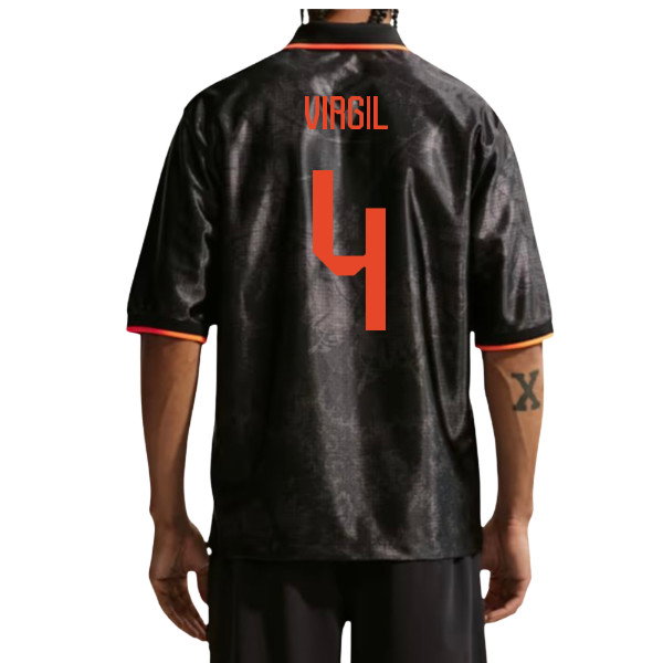 2026-2027 Netherlands Dri-Fit Energy Shirt (Black) (Virgil 4)