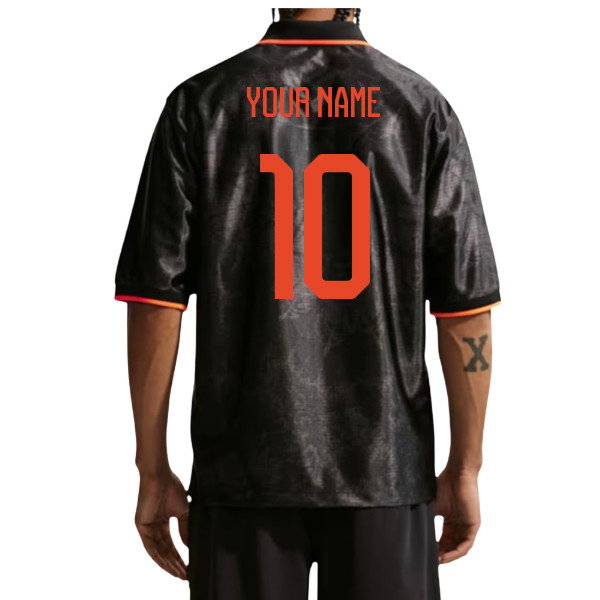 2026-2027 Netherlands Dri-Fit Energy Shirt (Black) (Your Name)