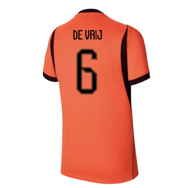2026-2027 Netherlands Home Shirt (Kids) (De Vrij 6)