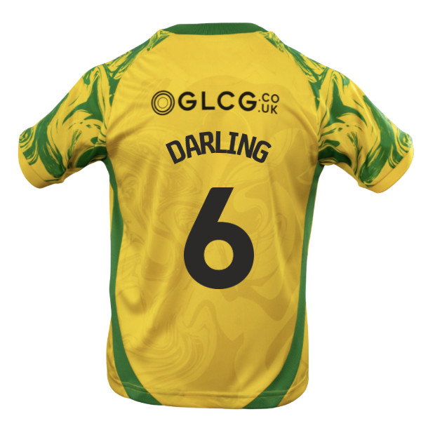 2026-2027 Norwich City Home Shirt (Kids) (Darling 6)