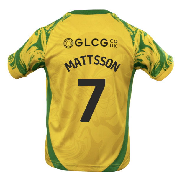 2026-2027 Norwich City Home Shirt (Kids) (Mattsson 7)