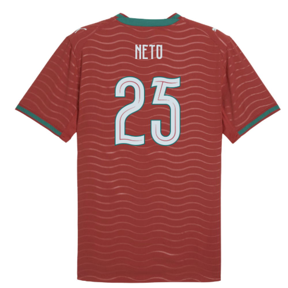 2026-2027 Portugal Authentic Home Shirt (Neto 25)