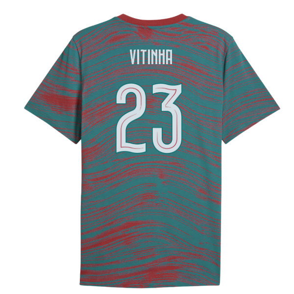 2026-2027 Portugal FtblCulture Tee AOP (Red) (Vitinha 23)