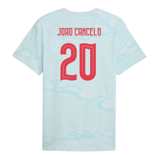 2026-2027 Portugal FtblCulture Tee AOP (Sea Glass) (Joao Cancelo 20)