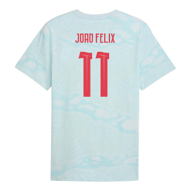 2026-2027 Portugal FtblCulture Tee AOP (Sea Glass) (Joao Felix 11)